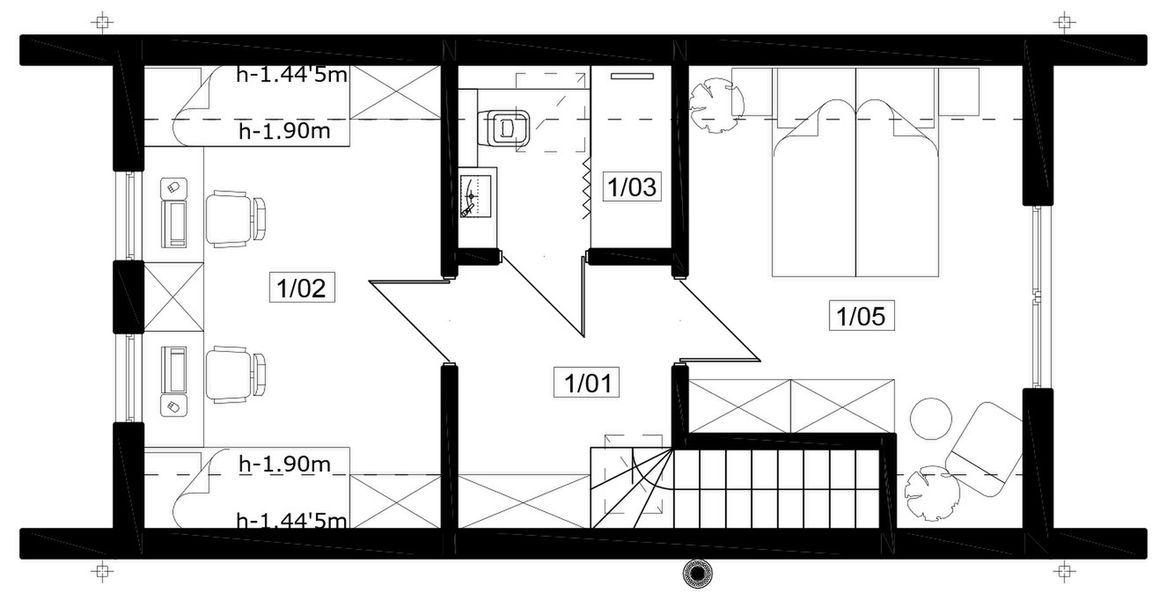 Poddasze projektu Jaskółka XL 5
