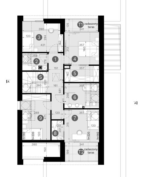 Poddasze projektu Homekoncept 130 wariant 02
