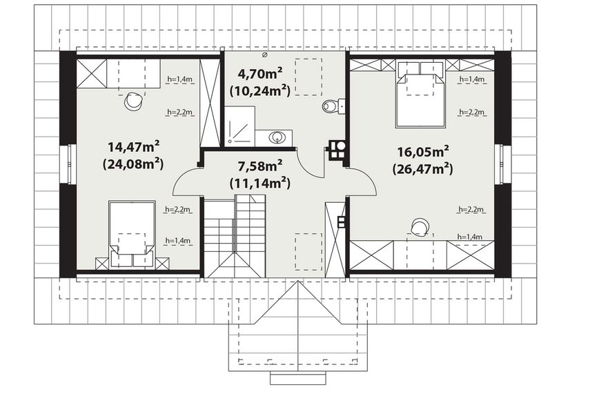 Poddasze projektu Surażkowo 3