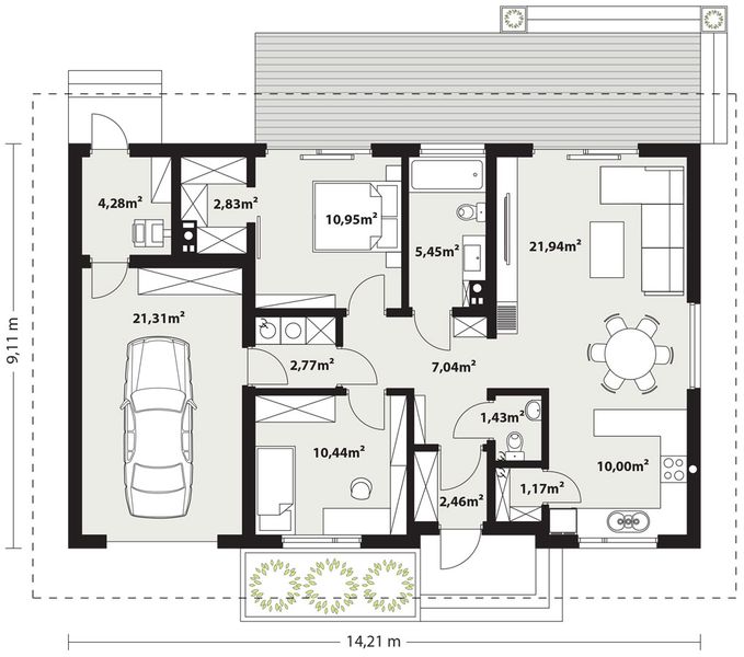Parter projektu Gaja 4 drewniana