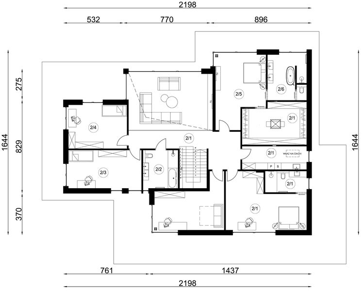 Piętro 1 projektu A-115
