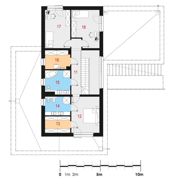 Piętro 1 projektu Aedificatus I G2