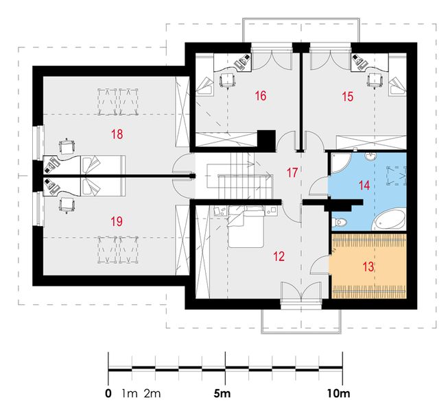 Poddasze projektu Utilis II G2