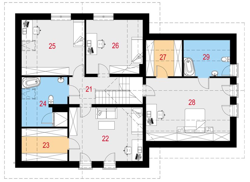 Poddasze projektu Tepideus I PG2