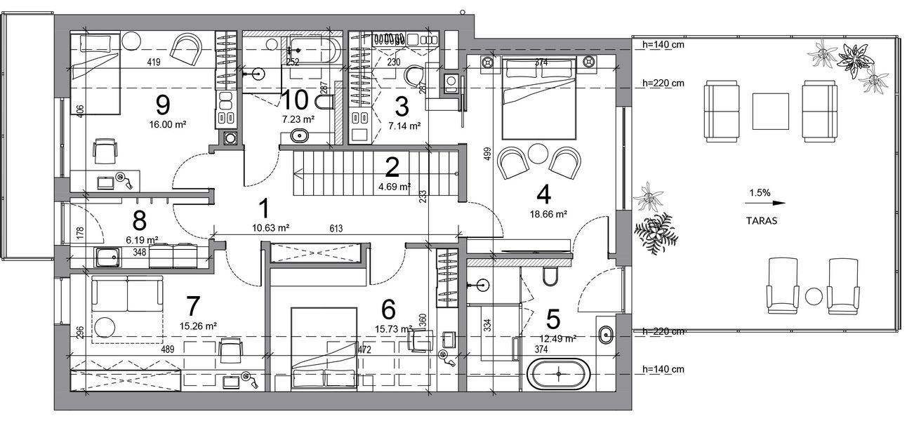 Poddasze projektu JB60