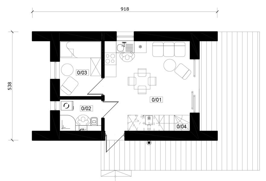 Parter projektu Jaskółka 3 - murowany