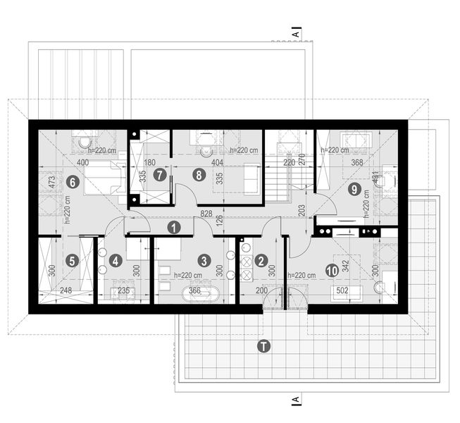 Poddasze projektu NewHouse 765