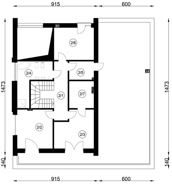 Piętro 1 projektu N-180