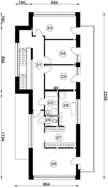 Piętro 1 projektu N-172