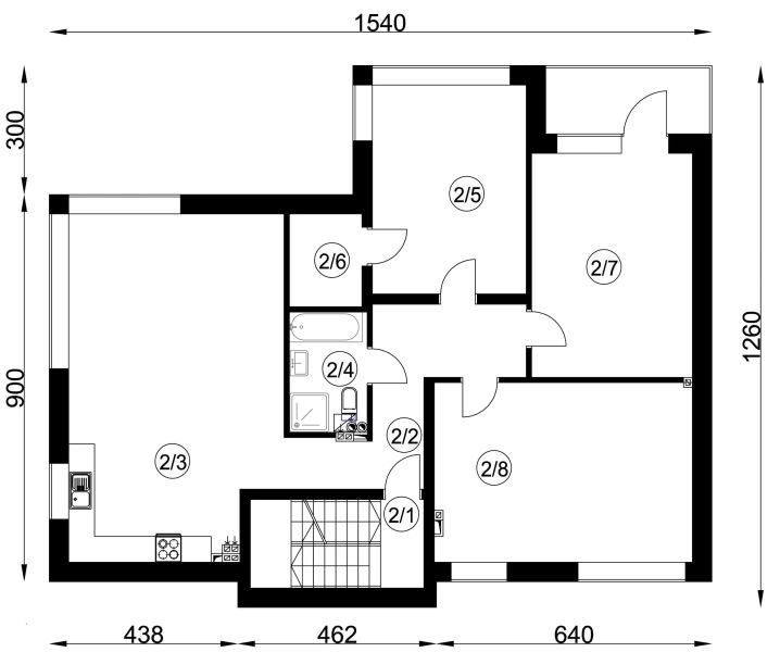 Piętro 1 projektu B-472