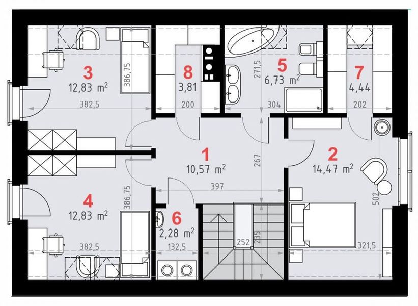 Poddasze projektu Domena 211 C1