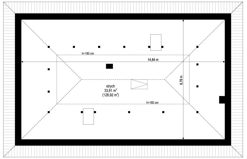 Poddasze projektu Wymarzony 11 B