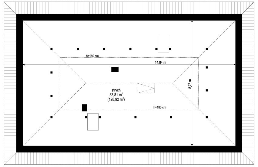 Poddasze projektu Wymarzony 11 C