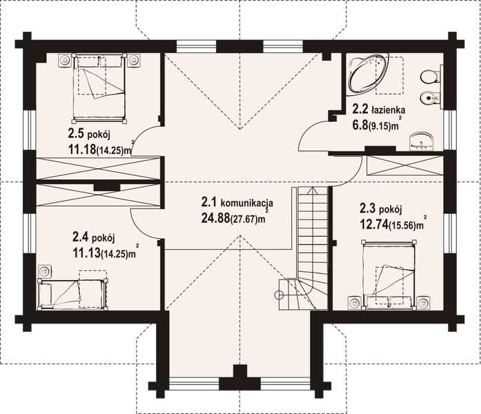 Poddasze projektu Turowo dw