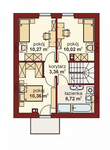 Poddasze projektu Domena 207 C2