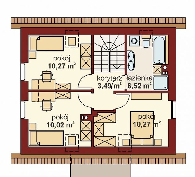 Poddasze projektu Domena 207 C1