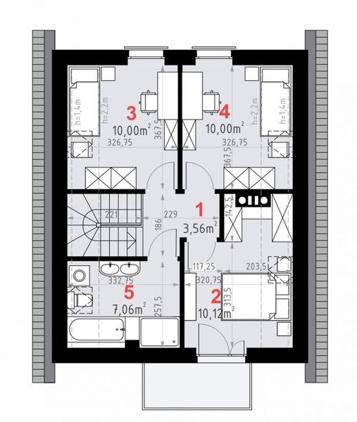 Poddasze projektu Domena 207 C5