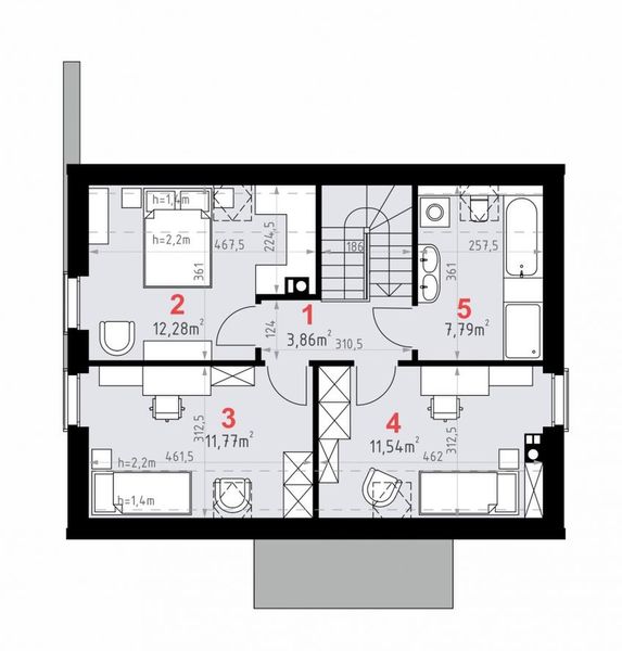 Poddasze projektu Domena 209 C