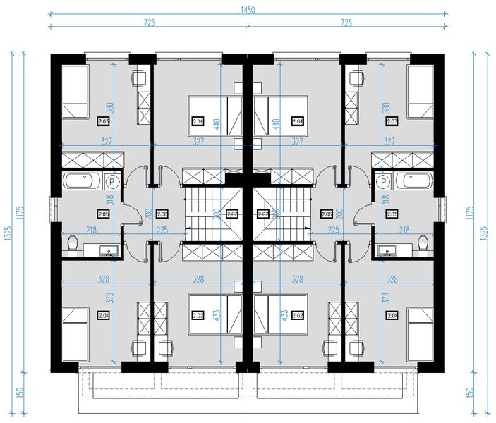 Piętro 1 projektu A01