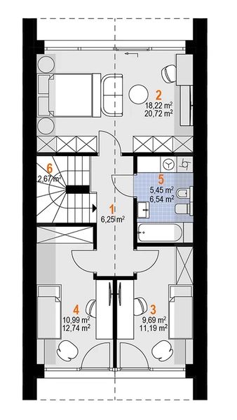 Poddasze projektu Ara 123 (1960)