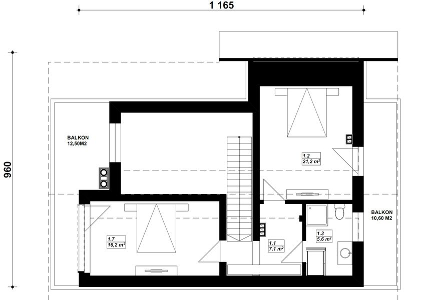 Poddasze projektu Zawrat