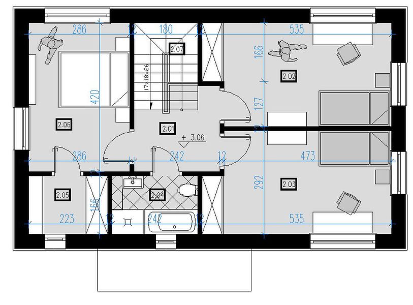 Piętro 1 projektu A14