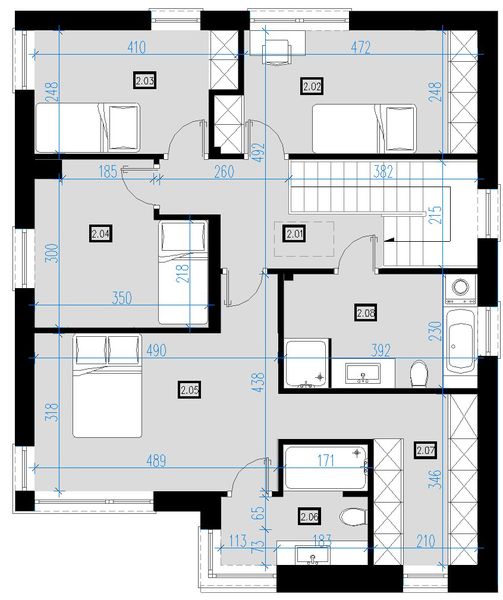 Piętro 1 projektu A18