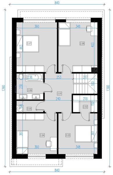 Poddasze projektu A21