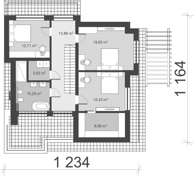 Piętro 1 projektu uA356