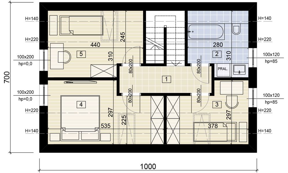Poddasze projektu D2-85