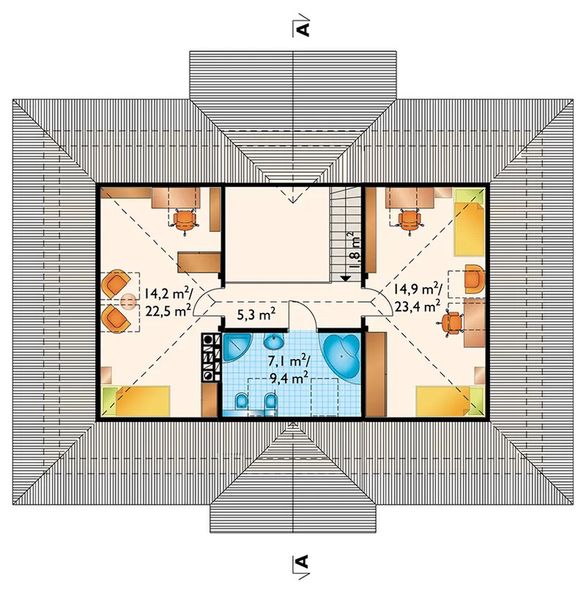 Poddasze projektu Aleksandria Tura (1756)