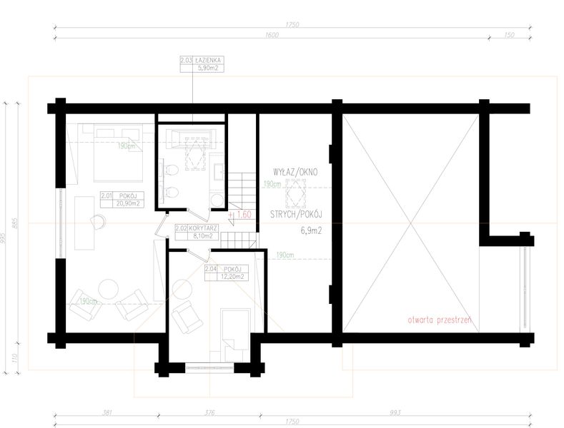 Poddasze projektu Kirke