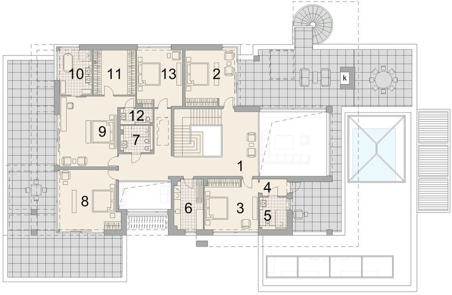 Piętro 1 projektu LK&1904