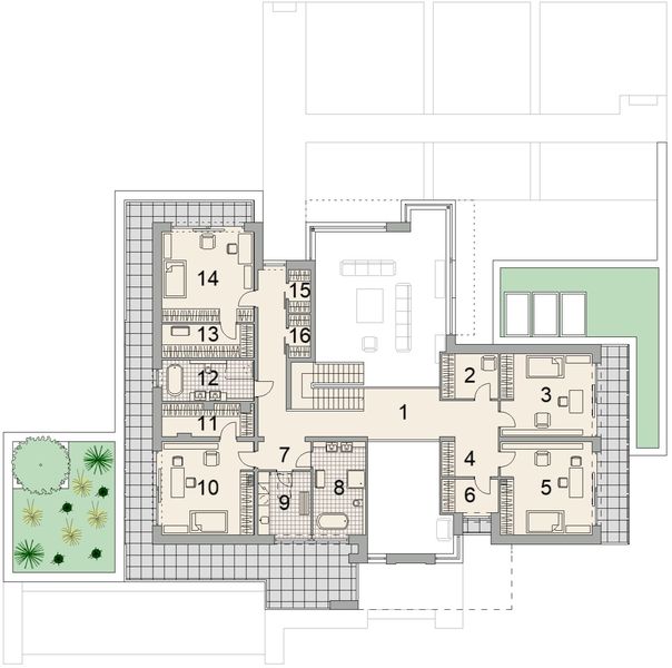 Piętro 1 projektu LK&1896