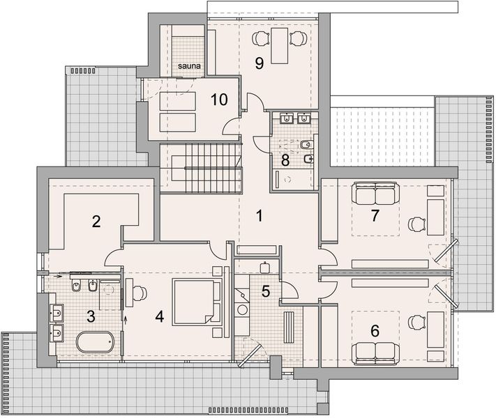 Piętro 1 projektu LK&1884