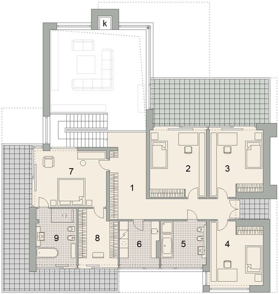 Piętro 1 projektu LK&1880