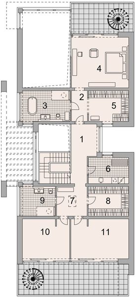 Piętro 1 projektu LK&1873