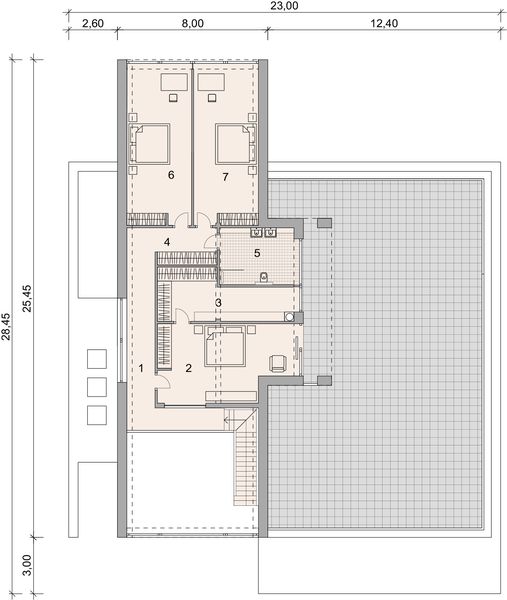 Piętro 1 projektu LK&1866