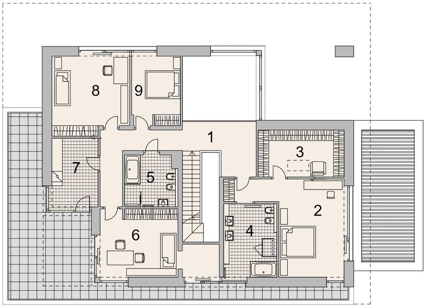 Piętro 1 projektu LK&1863