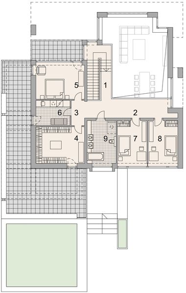 Piętro 1 projektu LK&1858