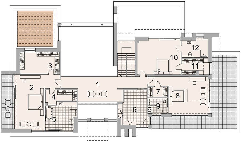Piętro 1 projektu LK&1852