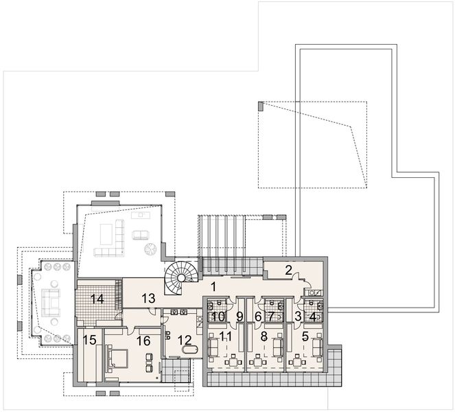 Piętro 1 projektu LK&1843