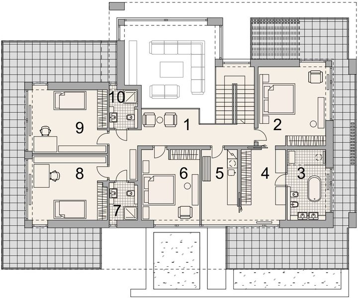 Piętro 1 projektu LK&1829