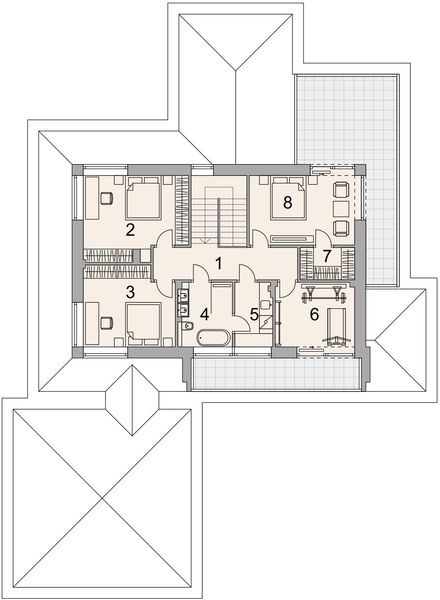 Piętro 1 projektu LK&1828