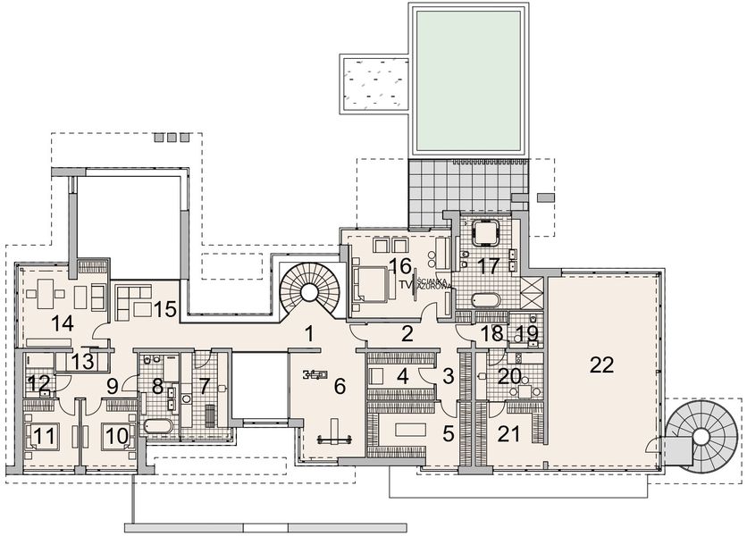 Piętro 1 projektu LK&1825