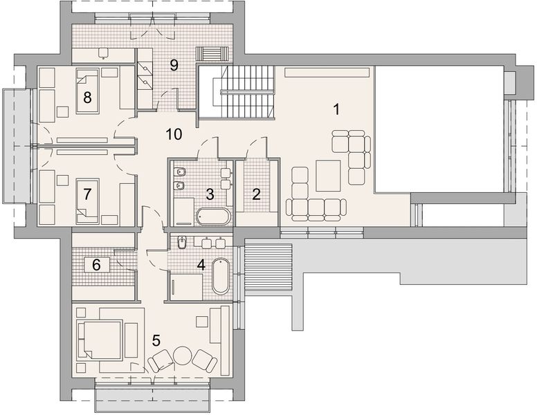 Poddasze projektu LK&1822