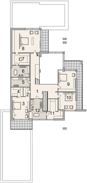 Piętro 1 projektu LK&1808