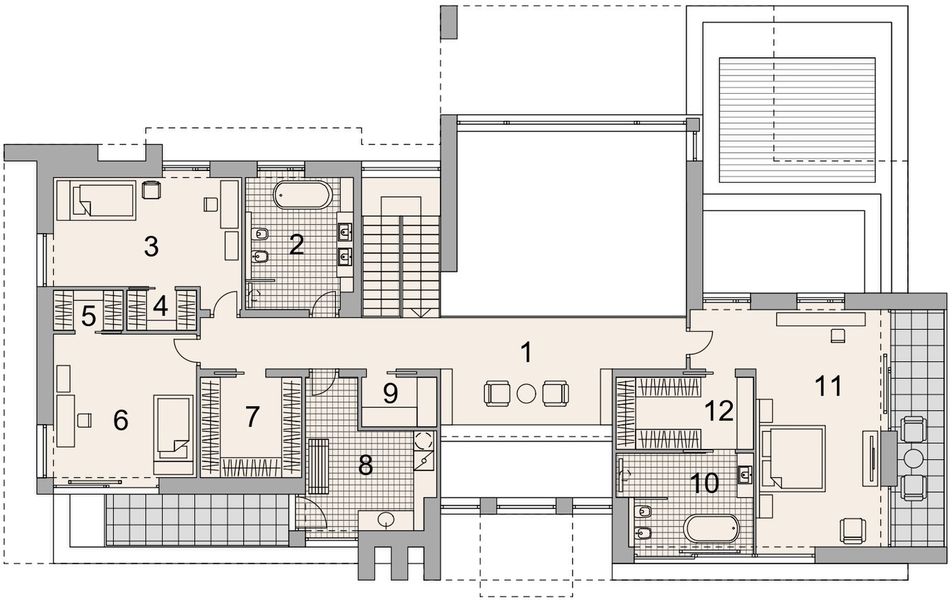 Piętro 1 projektu LK&1805