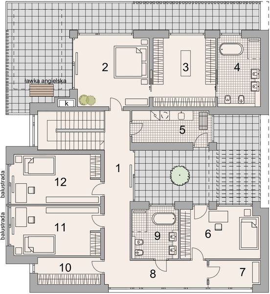 Piętro 1 projektu LK&1803