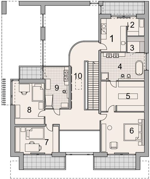Piętro 1 projektu LK&1801